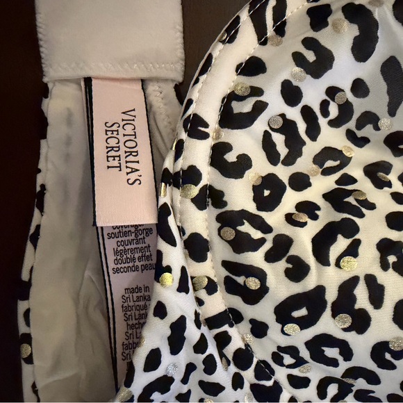 Victoria's Secret Black and White Animal Print Bra - Picture 4 of 6